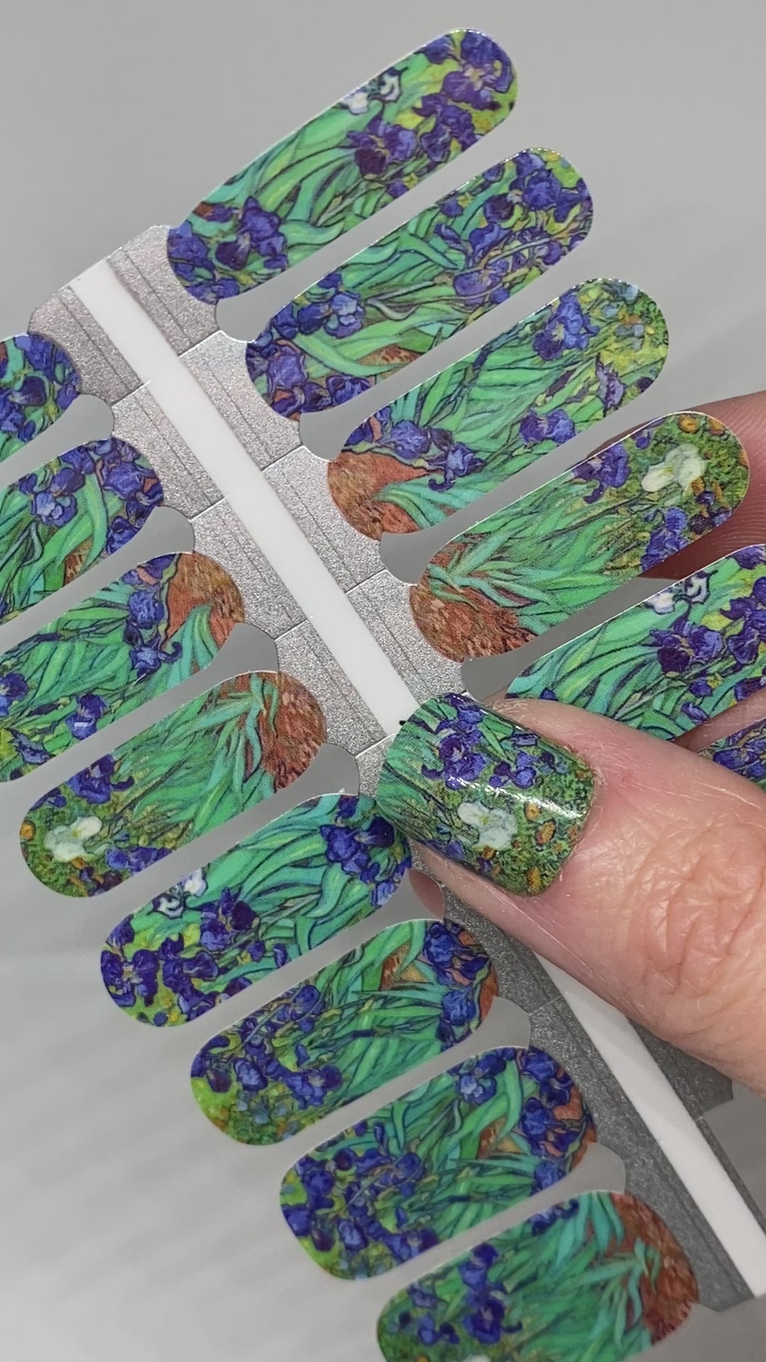 Van Gogh Irises Exclusive Design Nail Wraps